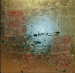 Bilder kaufen Berlin 2021 - gold schwarz rot Malerei 128x128 cm Leo Slash